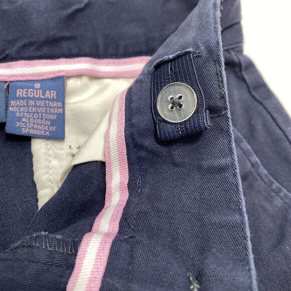 Two Izod Approved Schoolwear Stretch Skinny Bootcut Pants Adj Waist Girls 8 - Picture 9 of 9